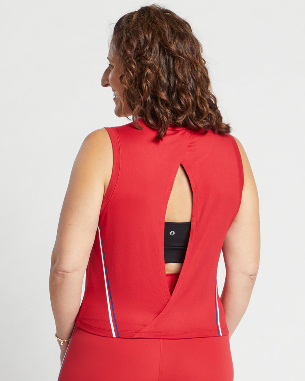 Red Open Back Tank