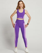 Purple Colorblock Bra