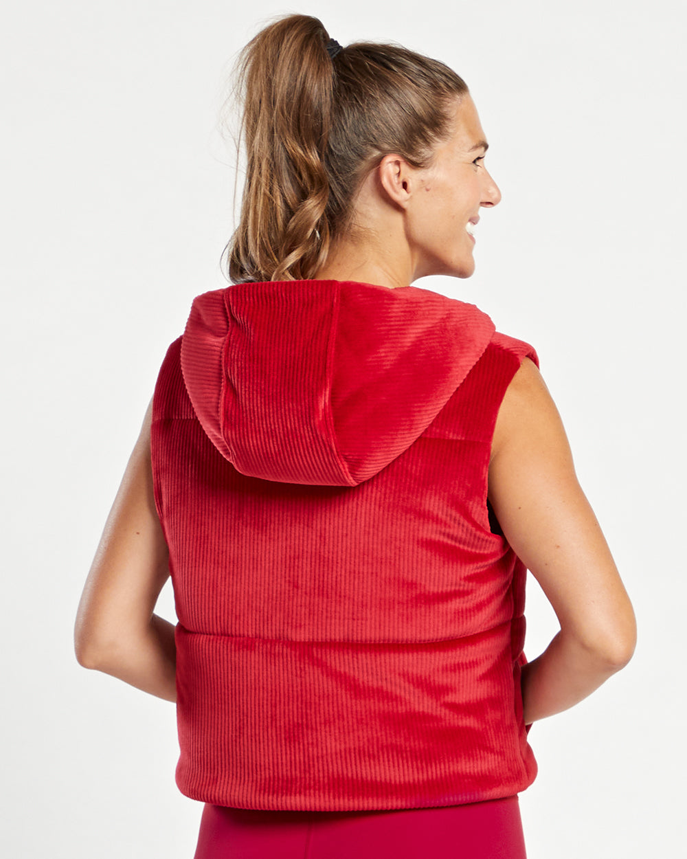 Ribbed Velour Vest