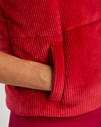 Ribbed Velour Vest