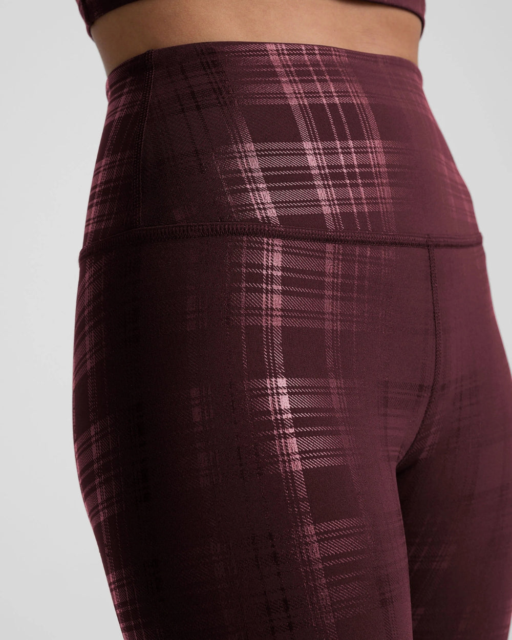 Shiny Plaid Legging