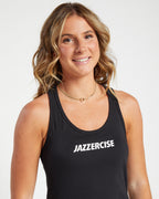 Black Essential Racerback Tank
