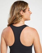 Black Essential Racerback Tank