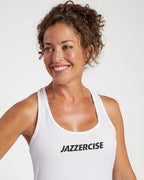 White Essential Racerback Tank