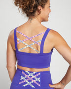Blue Strappy Bra Top
