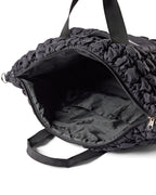 Black Quilted Duffel Bag