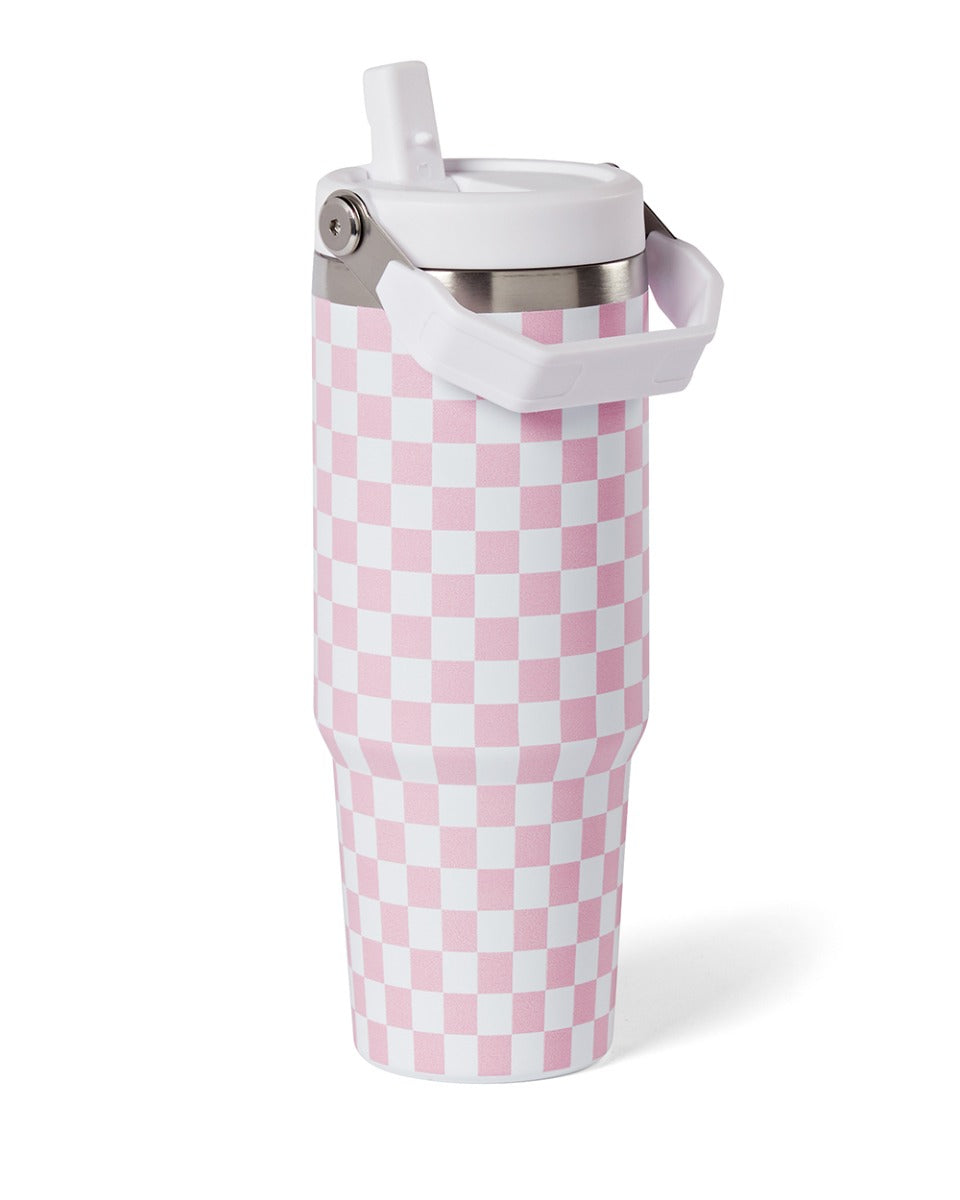 Checkered Water Bottle