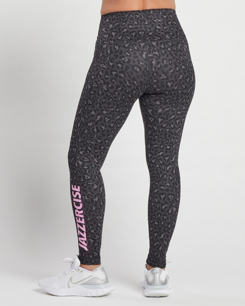 JAZZERCISE 90 Degree by Reflex レギンス XS Leopard Legging - 90 DEGREE BY REFLEX