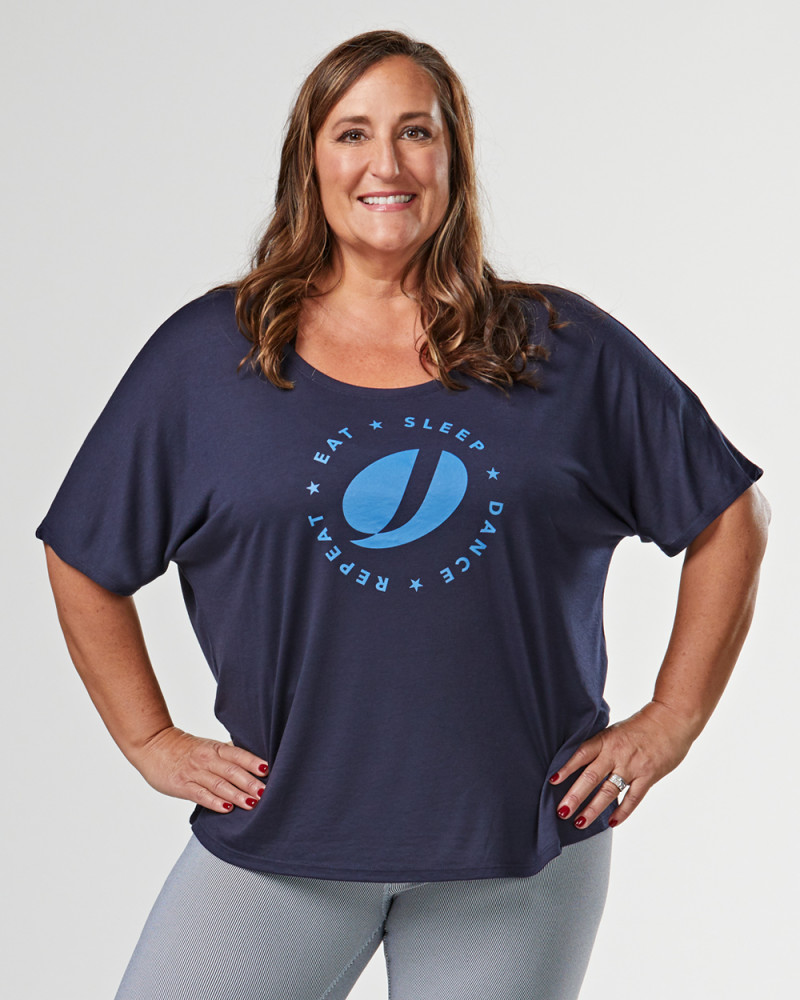 Slouchy Short Sleeve T-shirt - JAZZERCISE