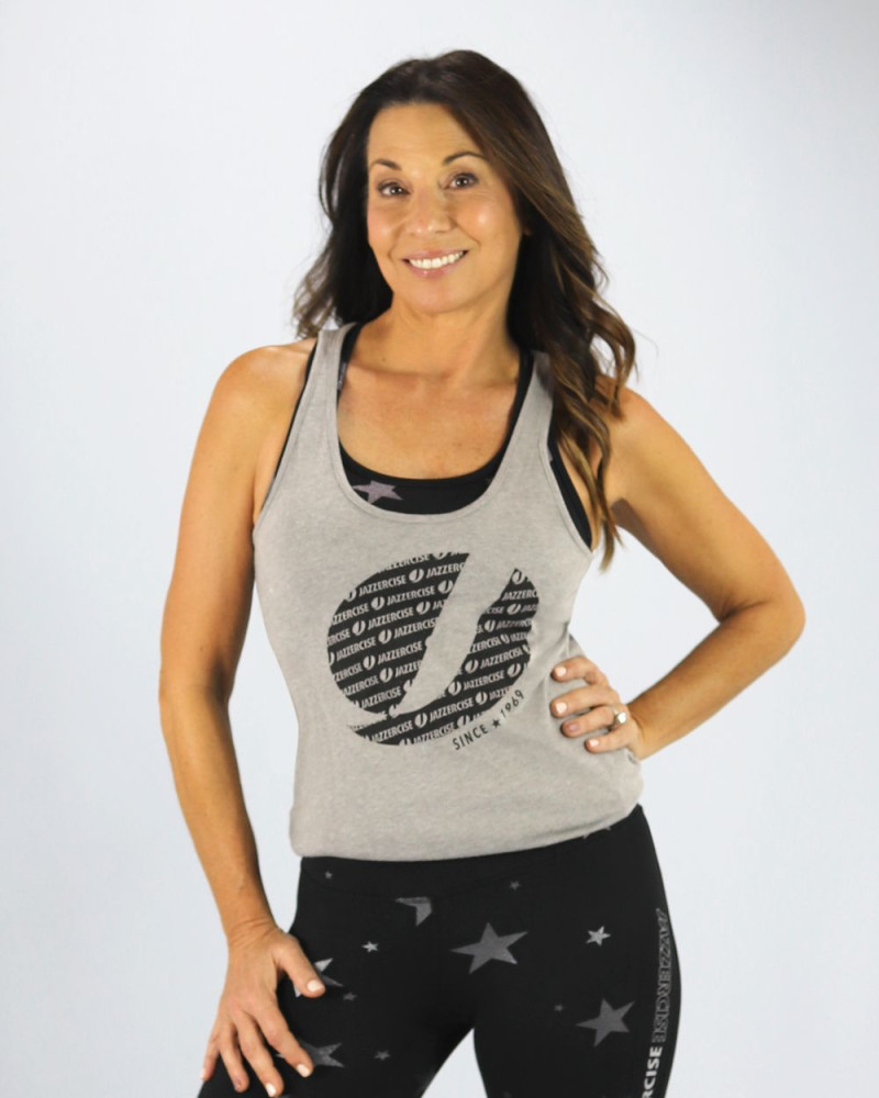 Grey Logo Tank - JAZZERCISE