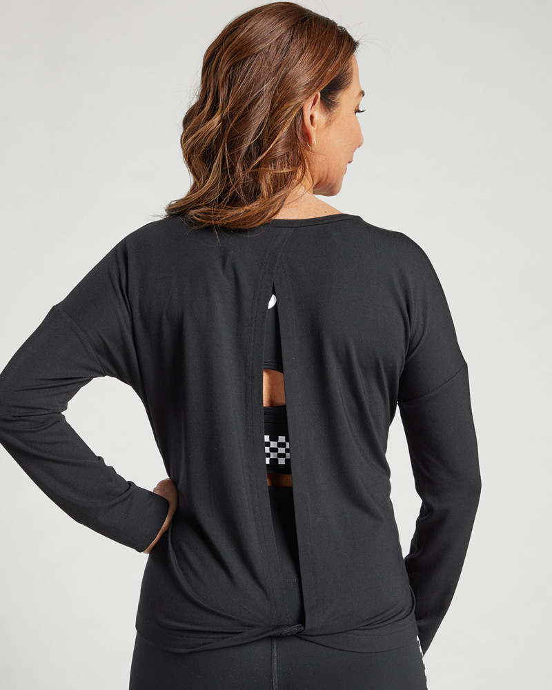 90 Degree By Reflex Two-Tone Heather Long Sleeve Hoodie - ShopStyle
