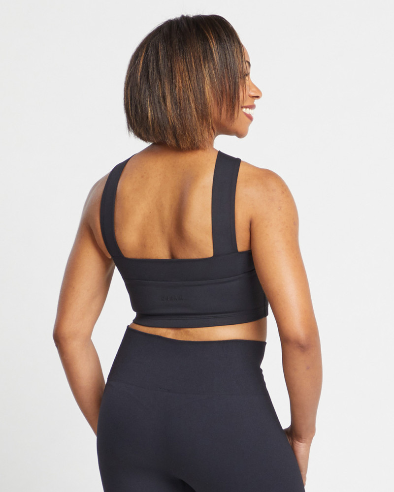 Cross Neck Bra Top - CREAM YOGA