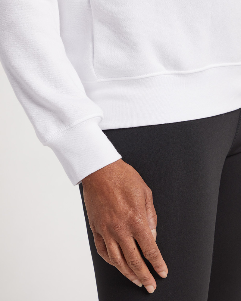 White Raglan Sweatshirt - JAZZERCISE