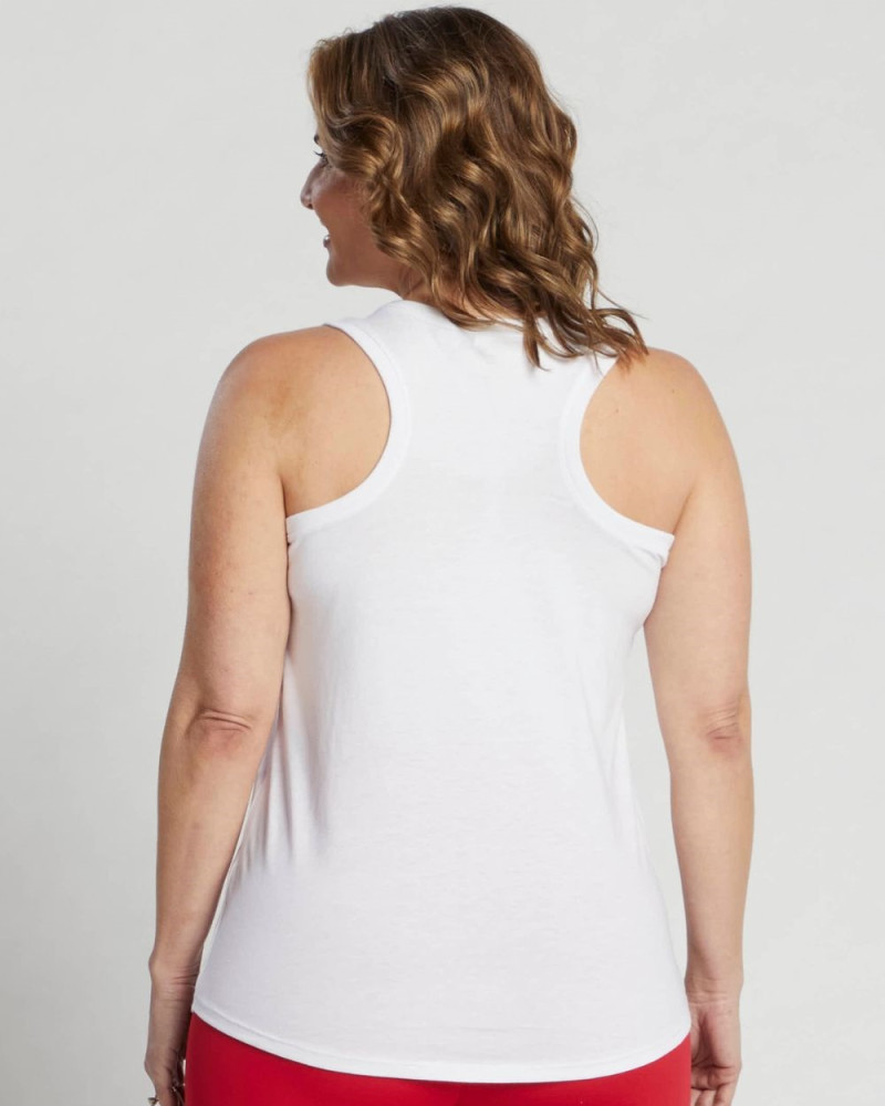 トップス LYFT ROUND SEPARATE TRAINING TANKTOP LÝFT Round Separate Tanktop - White