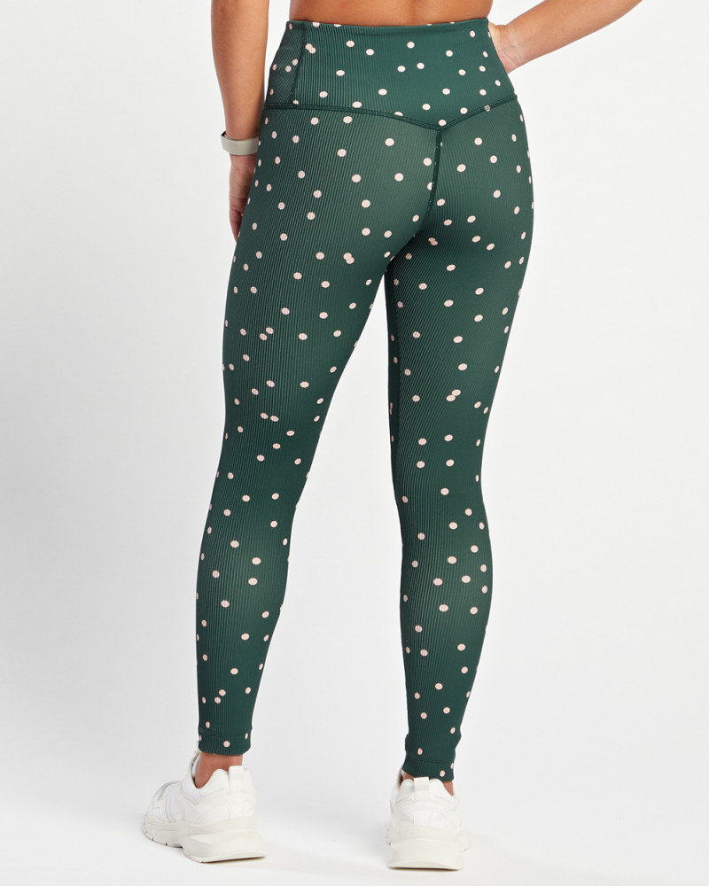 Sakura Dots Legging - CREAM YOGA