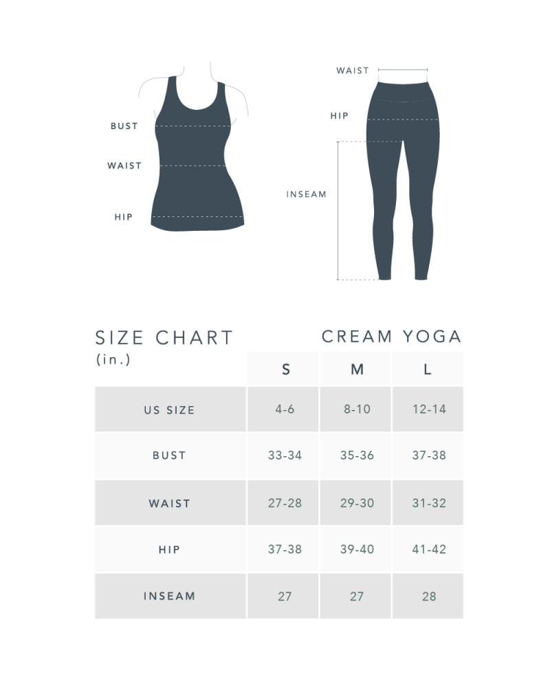 Sakura Dots Legging - CREAM YOGA