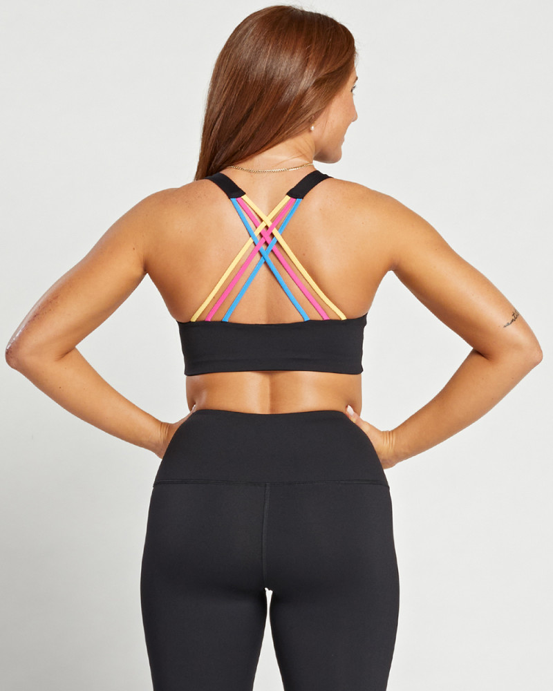 美品JAZZERCISE90°DEGREE BY REFLEX 星柄レギンス S Strappy Powerflex Bra - 90 DEGREE BY REFLEX