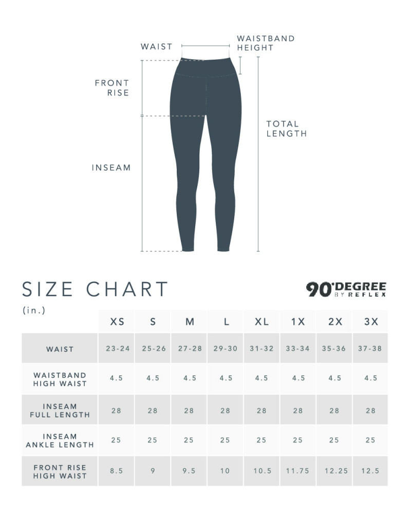 Blue Strappy Legging - 90 DEGREE BY REFLEX