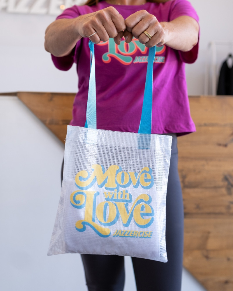 ジャザサイズ　バッグ Vinyl Grid Tote Bag - JAZZERCISE