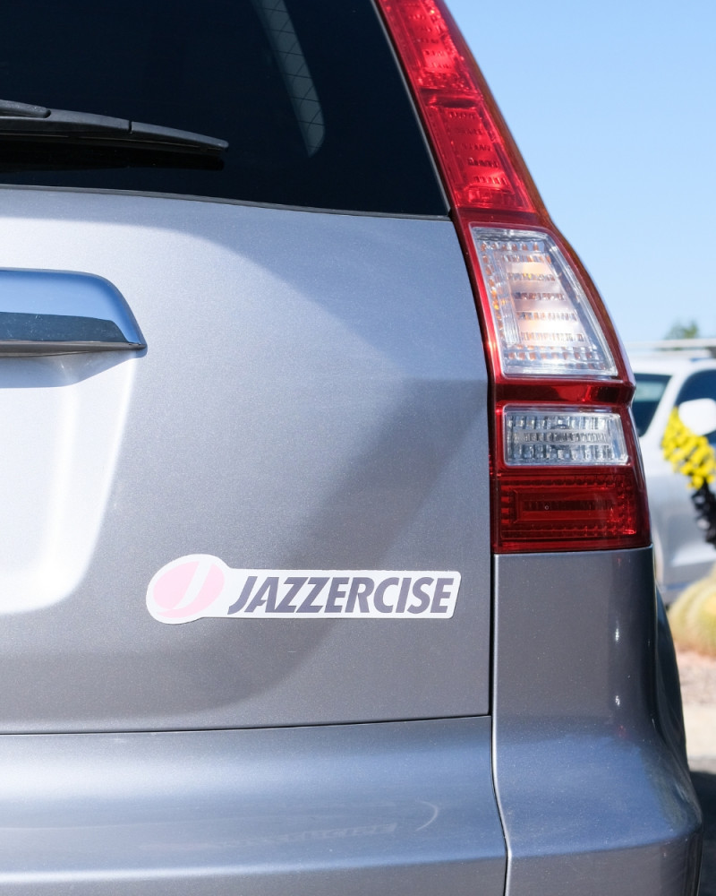レッド ハートロゴ Jazzercise Logo Car Decal Magnet - JAZZERCISE