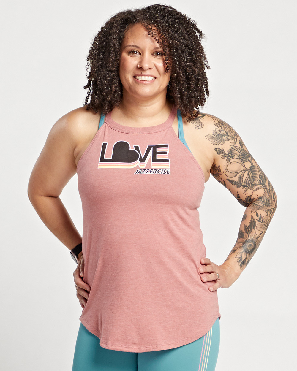 注目のブランド Neck High Love Tank JAZZERCISE - トップス