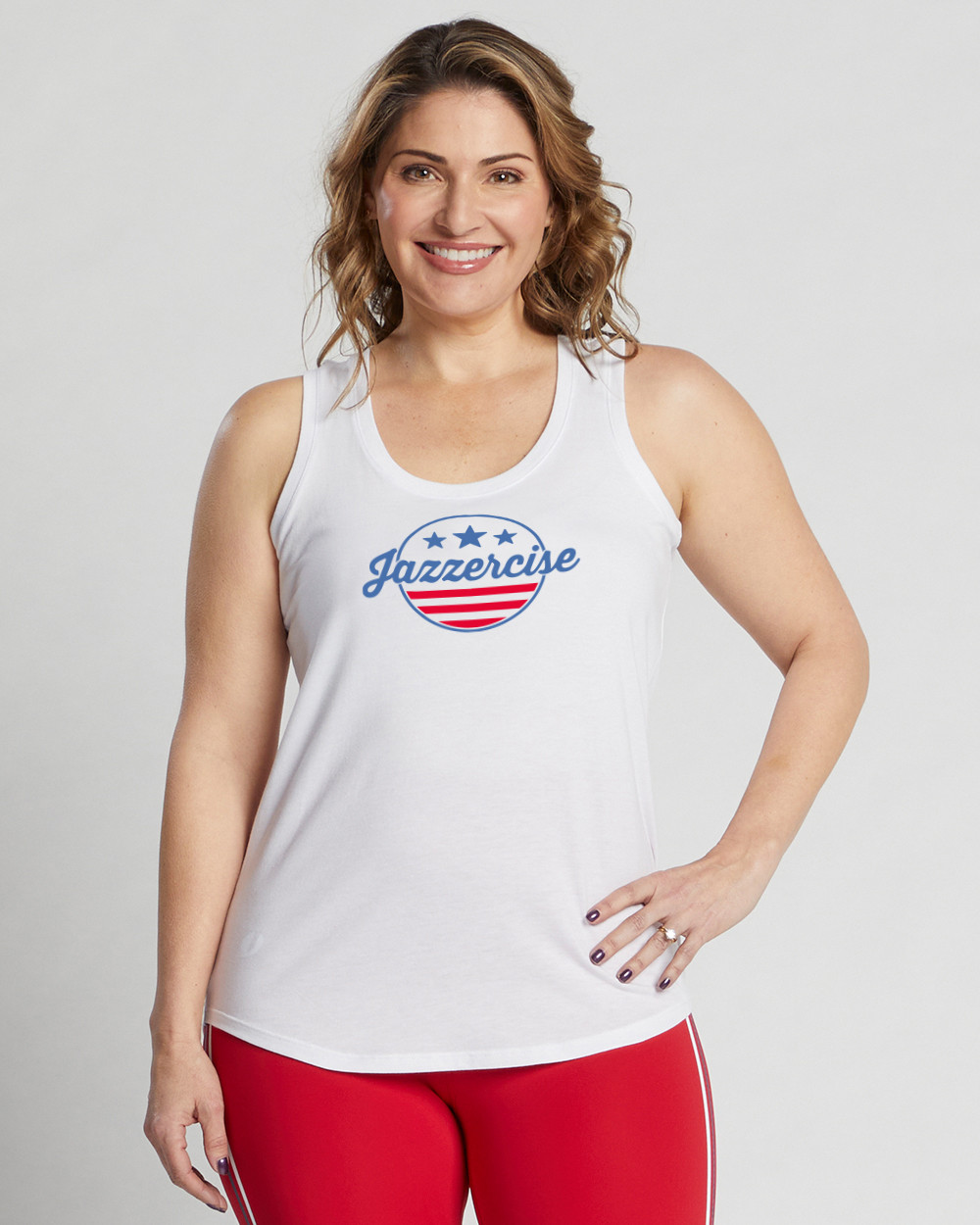Jazzercise ジャザサイズ タンクトップ アメリカーナ Stars and Stripes Tank - JAZZERCISE