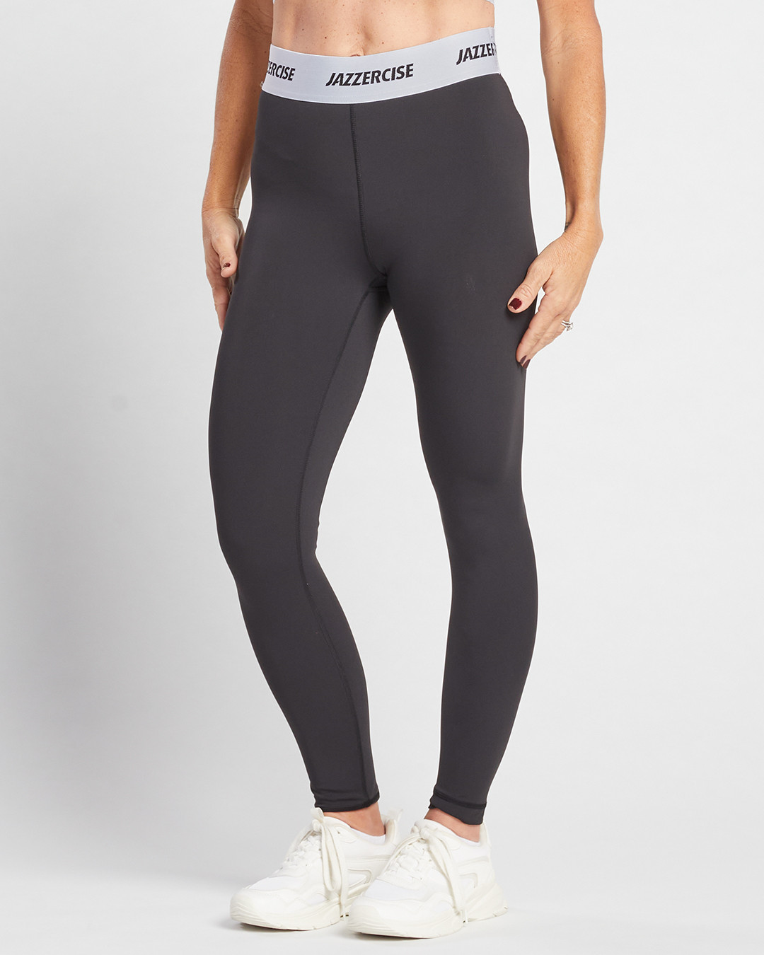 JAZZERCISE ロゴ入りレギンス ブラック Logo Waistband Legging - 90 DEGREE BY REFLEX