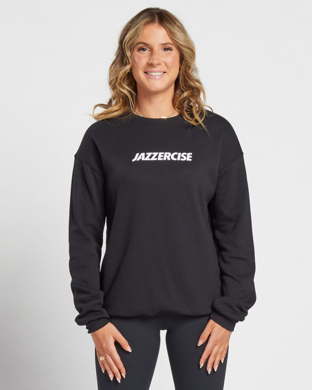 Black Essential Crewneck - JAZZERCISE