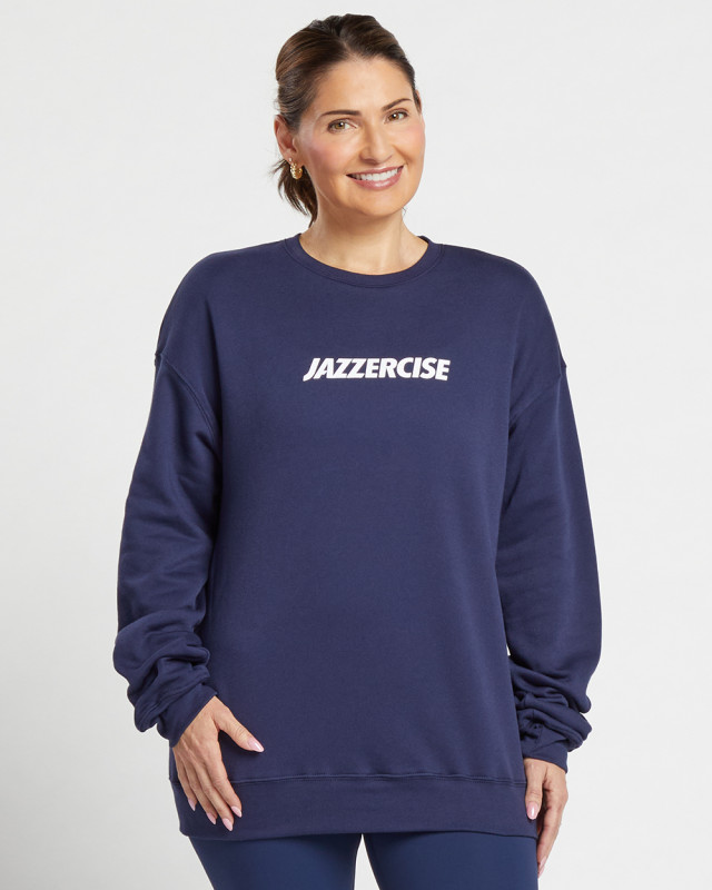 Navy Essential Crewneck - JAZZERCISE