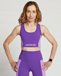 Purple Colorblock Bra - 90 DEGREE BY REFLEX