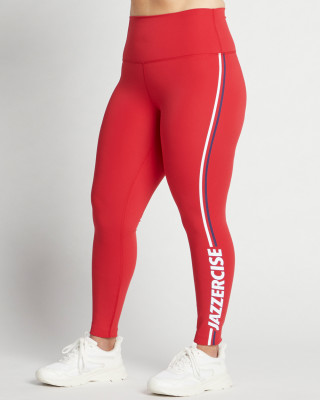 Red Interlink Legging - 90 DEGREE BY REFLEX